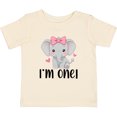 thumbnail image 3 of Inktastic Babys First Birthday Elephant Girls Baby T-Shirt, 3 of 5