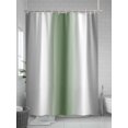 thumbnail image 5 of Boanket Polyester Fabric Gray Sage Green Shower Curtain, Modern Gradient Geometric Waterproof Bathtub Curtain Bathroom Decor Set with Hooks 72 x 72 Inches,, 5 of 6