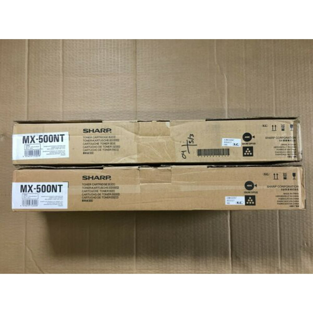 2pk Genuine Sharp MX500NT Black Toner for MXM283N MXM363N/U MXM453N