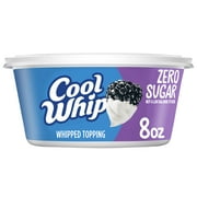 Cool Whip Zero Sugar Whipped Cream Topping, 8 oz Tub