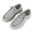 thumbnail image 2 of Zapatos casuales para hombre, para caminar, de moda, deportivos, transpirables, ligeros, suaves, de lona, color gris 45 (275 mm/10,8 pulgadas), 2 of 15