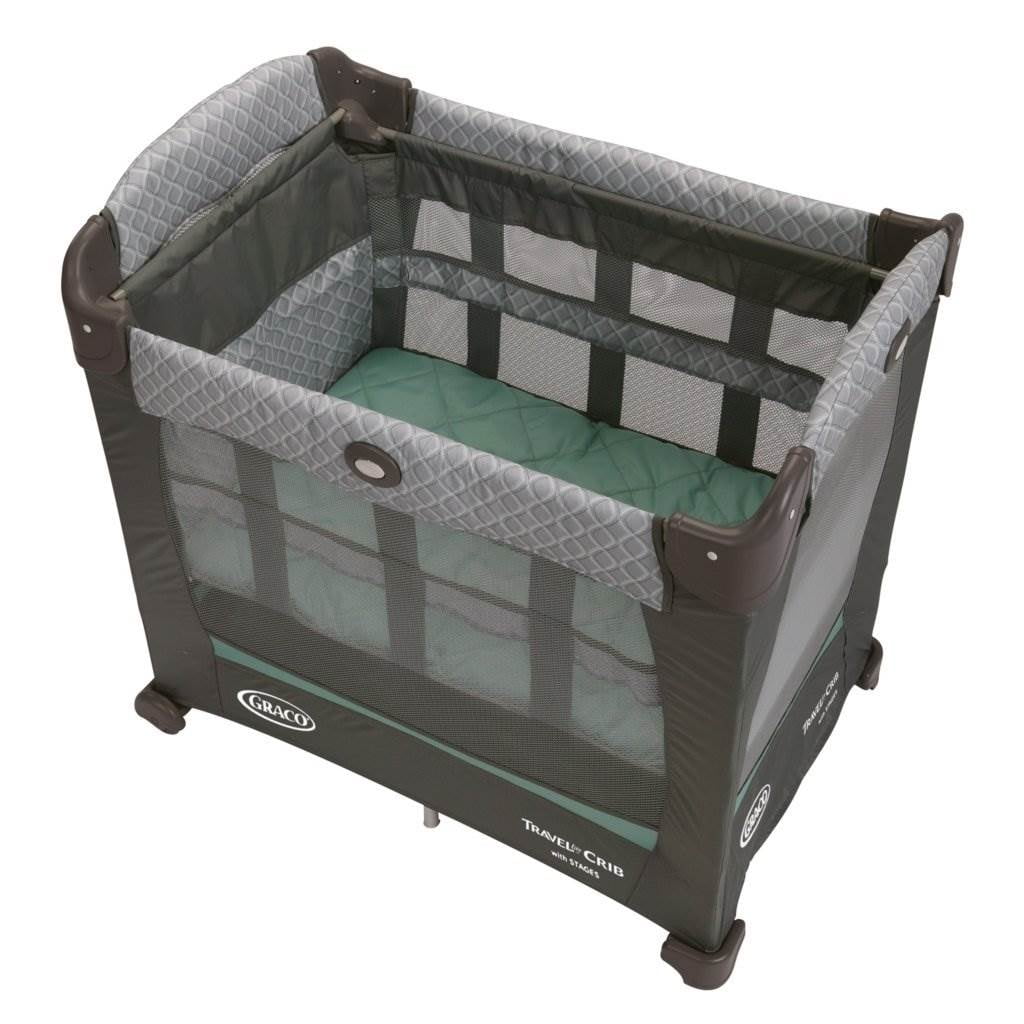 Graco Baby Travel Lite Portable Folding Crib w/ Bassinet Manor 1893800
