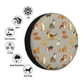 thumbnail image 4 of KLL Cute Dog Pattern 14-17 inch Spare Tire Cover Universal Wheel Protector for Truck SUV Trailer Camping Rv Tire Covers-14 inch, 4 of 6