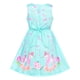 thumbnail image 3 of Vestido de Niña Verde Unicorn Flor Verano Vestido Veraniego 7-8 Años, 3 of 8