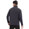 thumbnail image 3 of Men's Fleece Pullover Sweater Long Sleeve Quarter-Zip Casual Sweatshirt, 3 of 5