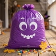 thumbnail image 4 of 2Pcs Halloween Pumpkin Decoration Bags Leaf Trash Sacks, 24 x 30in Funny Outdoor Lawn Ornament, Large Reusable Treat Storage Sacks for Party, 4 of 4