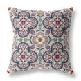 thumbnail image 1 of HomeRoots 411834 Coussin d'Intérieur et d'Extérieur 16 Po. Mauve & Trèfle Bleu, Marron & Vert, 1 of 3
