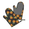 thumbnail image 3 of ZNDUO Kitchen Oven Gloves, Durable Heat Resistant Oven Gloves with Quilted Liner Non-Slip Textured Grip Perfect for BBQ, Baking, Cooking and Grilling, Pineapple Seamless, 3 of 8