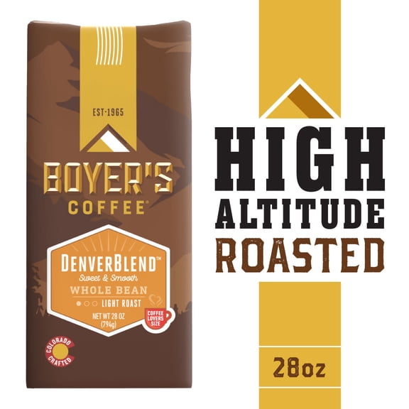 Boyer's Coffee Denver Blend Light Roast Whole Bean 28oz
