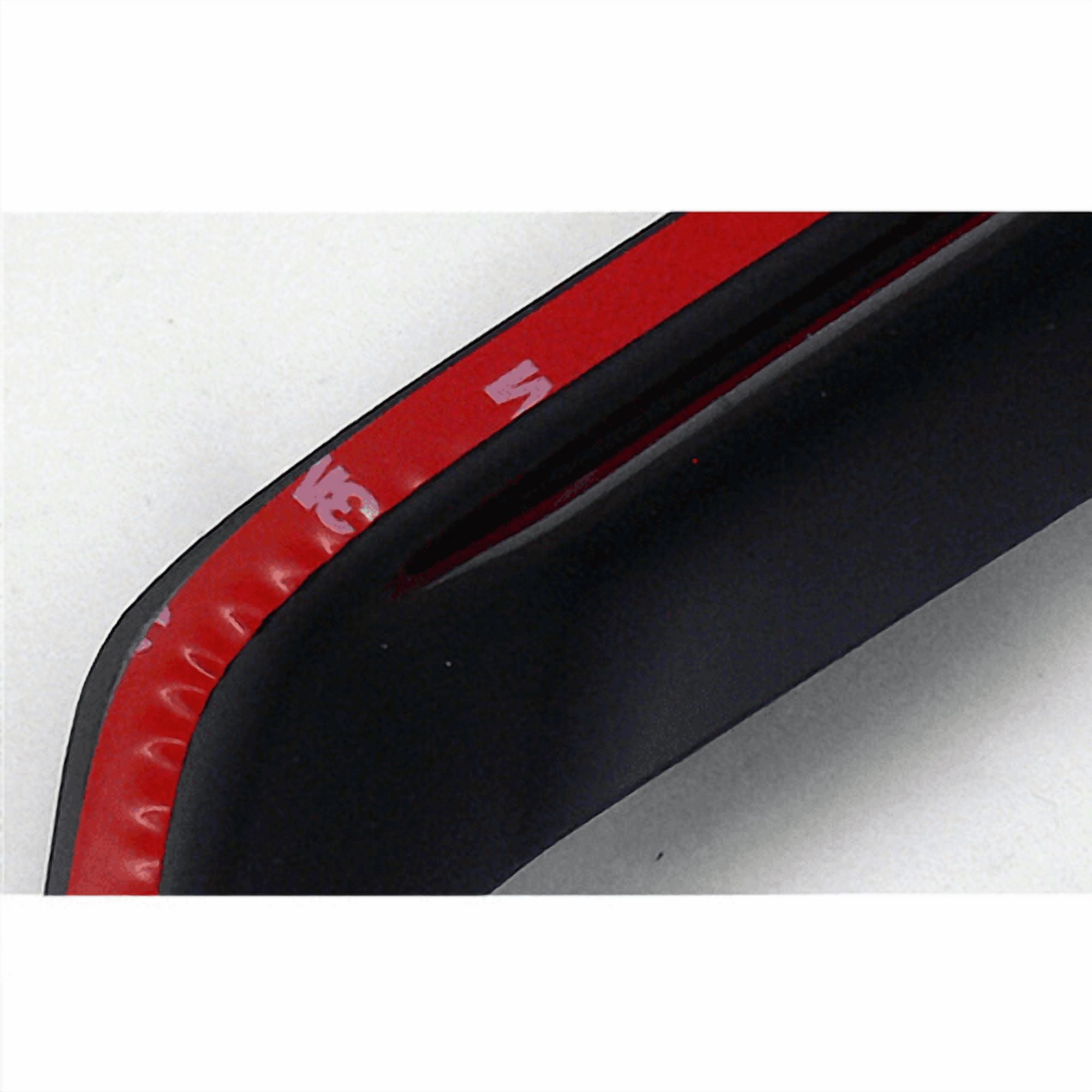 Side Window Visor Rain Guards — Out-Channel, Compatible with 2015-2022 Ford F150 Crew Cab 4 pcs Dark Smoke Wind Deflectors, UV-Resistant