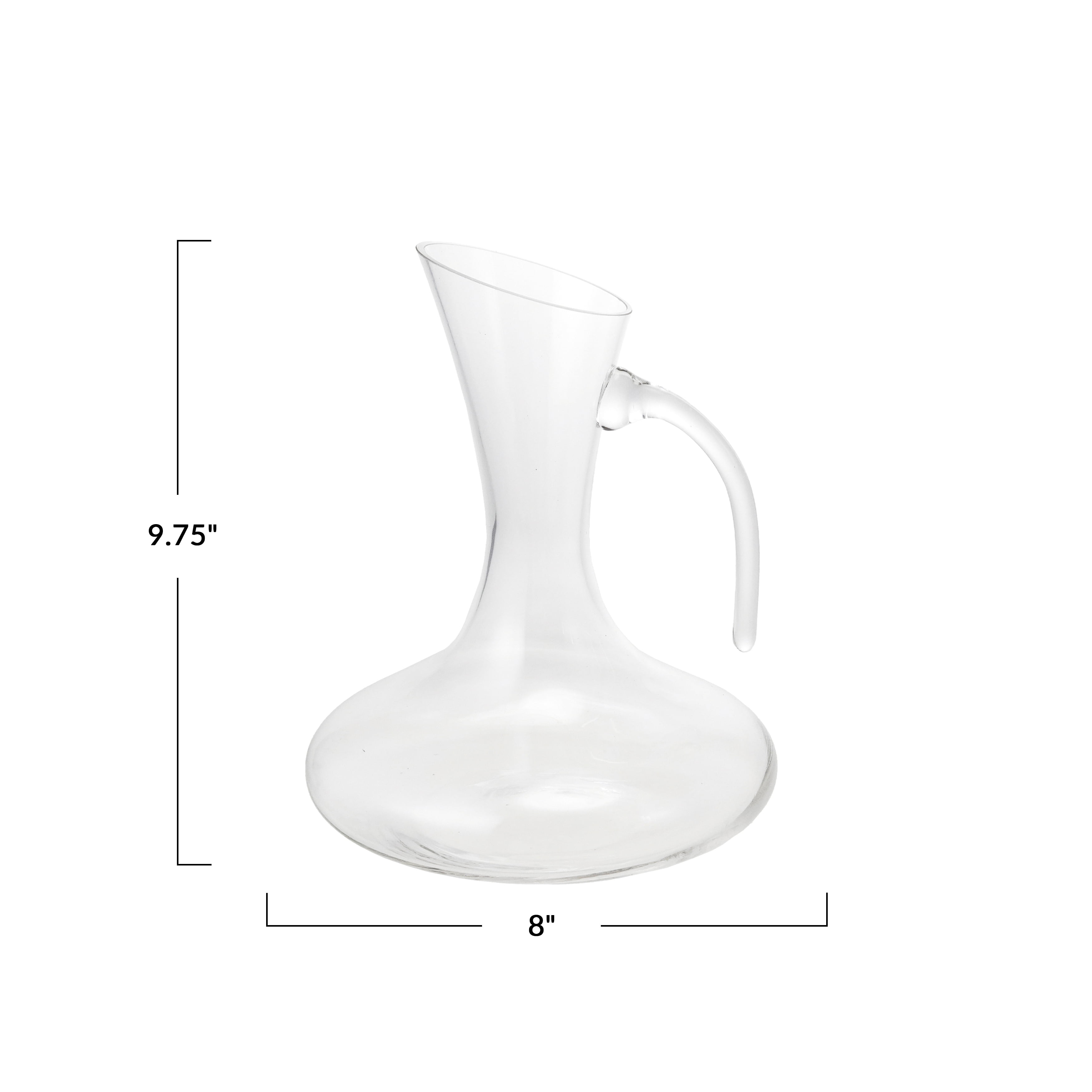 Bloomingville 2-Quart Glass Pitcher, Clear