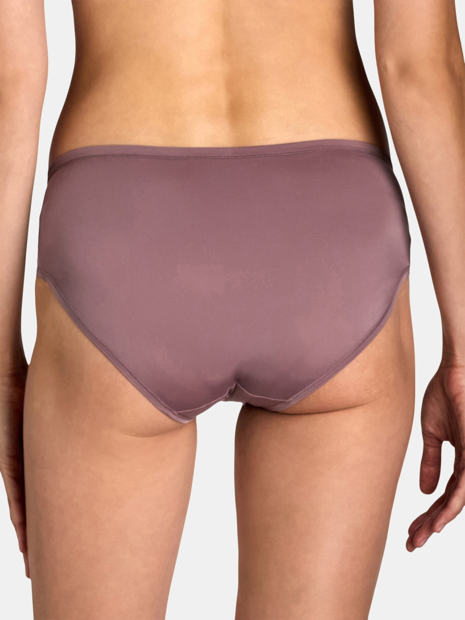 Joyspun Women's Microfiber Hipster Panties, 10-Pack, Sizes XS-3XL