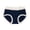 Dark Blue, variant on Womens Lace Underwears Soft Comfortable Stretch High Waist Briefs Panties Cheeky Sexy Bikini Floral Design Panties Camel L