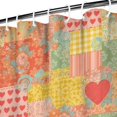 thumbnail image 3 of Pioneer Flower Floral Print Pattern Shower Curtain 72"x72", Bathroom Decorative Shower Curtain Set with 12 Hooks, Waterproof Washable, 3 of 6