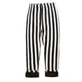 thumbnail image 2 of JIAYUE Children Trousers For Boys Girls Striped Snug Warmth Straight-Leg Pants Joggers Mid Waisted For Kids Cool Weather Trousers, 2 of 3