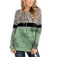thumbnail image 1 of Sudadera con Capucha para Mujer con Bolsillo Estampado de Leopardo Tie Dye Sudadera con Estampado de Leopardo Material de poliéster con Bolsillo para Oficina ANGGREK Otros, 1 of 6
