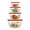 red, variant on JoyJolt JoyFul by  Set of 4 Glass Mixing Bowls With Lids - 16.5 oz, 33.5 oz, 50.5oz, 67.5oz Purple