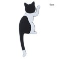 thumbnail image 1 of ZOUSSIQI 5Pcs Cartoon Cat Fridge Magnets Refrigerator Stickers Decorative Hook(Black+White Cat) JU316-53066, 1 of 10