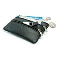 thumbnail image 2 of Genuine Leather Coin Purse ID Credit Card Holder Keychain Key Ring, 2 of 11