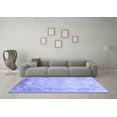 thumbnail image 3 of Ahgly Company Machine Washable Indoor Rectangle Abstract Blue Contemporary Area Rugs, 5' x 7', 3 of 4