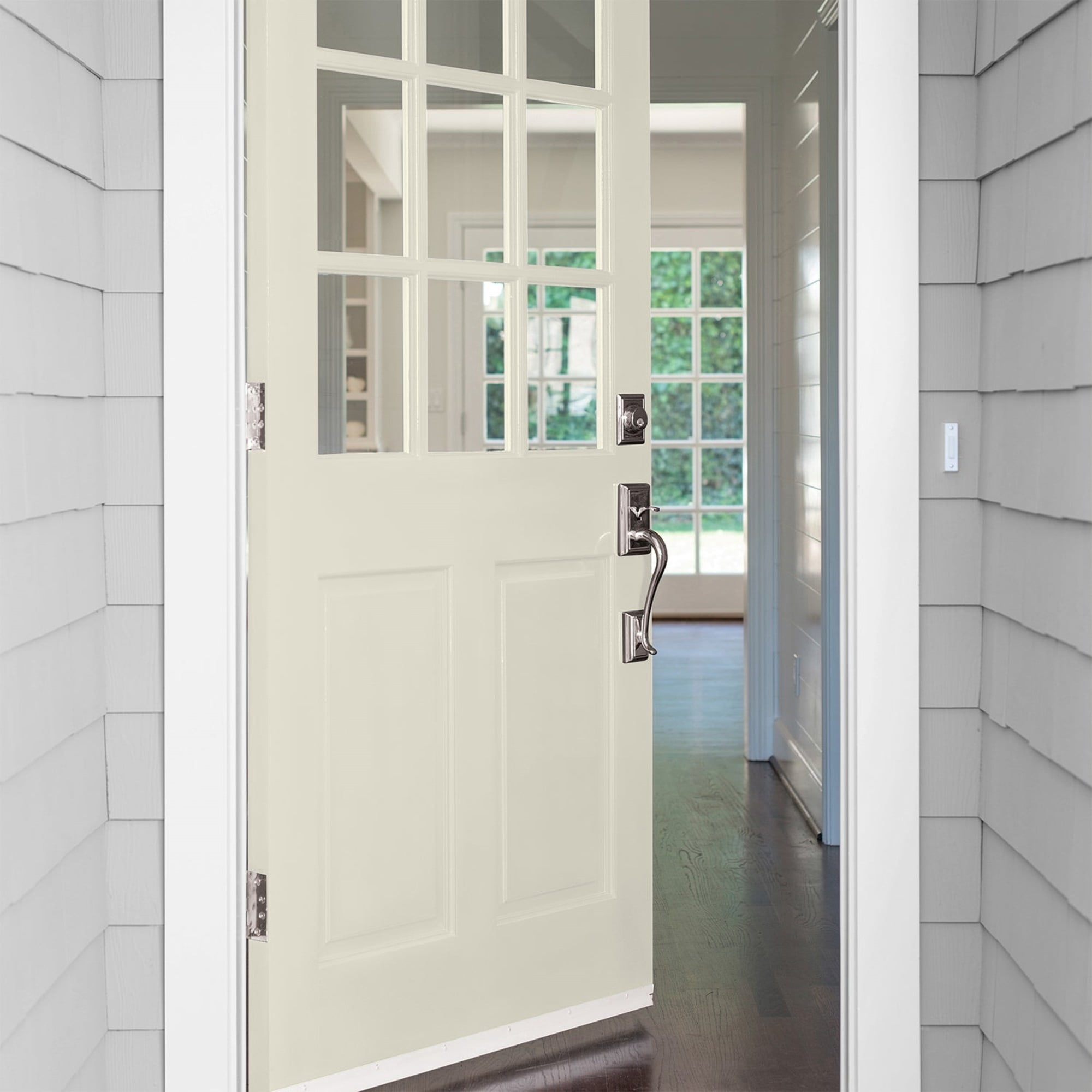 Glidden Fundamentals Cocoon / Grey, Semi-Gloss Exterior Paint, 1 Quart