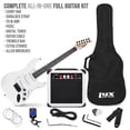 thumbnail image 2 of Kit de guitarra eléctrica LyxPro de tamaño completo de 39 pulgadas con amplificador de 20 W, color blanco, 2 of 7