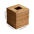 thumbnail image 3 of BotaniNest A Square Handmade Paper Natural Woven Tissue Paper Storage Rack Paired With A Comfortable Bohemian Style Decorative Napkin Holder, 3 of 6