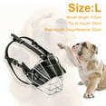 thumbnail image 2 of Pitbull Muzzle with Metal Basket, Adjustable Leather Straps for Breathable Design, Ventilated Dog Muzzle with Durable Steel for Easy Drinking and Prevent Biting, 2 of 5