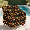 thumbnail image 2 of Renewold Patio Chair Covers Waterproof Patio Stackable Chair Covers Windproof Heavy Duty Outdoor Furniture Protection Fall Decoration Fits up to 38"W x 38"D x 36"H, Pumpkin Maple Leaf, 2 of 7