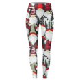 thumbnail image 5 of Luowei Thin High Waisted Leggings, Red Christmas Women Printed Leggings, Christmas Leggings for Women High Waisted Santa Deer Head Print Tight Hip Fitness Leggings Yoga Pants, L, 5 of 5