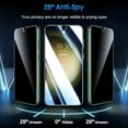 thumbnail image 5 of 2 Pack Privacy Screen Protector TPU Film for Samsung Galaxy S25 - Fingerprint Works Anti-Spy Anti-Peep 3D Edge Case Friendly, 5 of 6