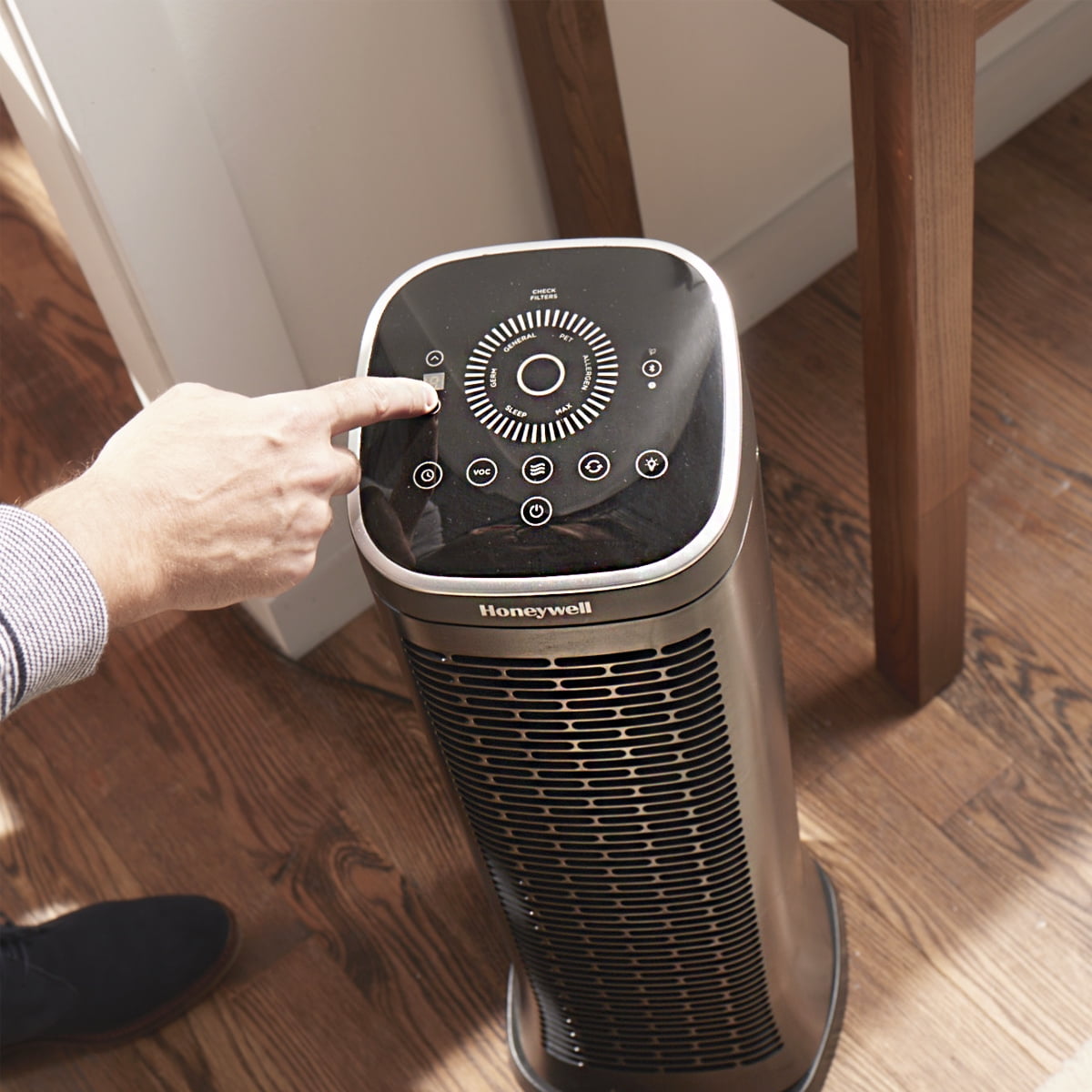 Honeywell Air Purifier HFD360 260 sq ft ifD Particle Washable Filter Bluetooth Allergen Smoke Pollen Dust Reducer Walmart Business Supplies