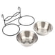 thumbnail image 2 of Cuencos de comida Dolles de acero inoxidable, comedero para comida para perros y gatos, comedero con gancho para colgar, cuenco de alimentació para mascotas, plato de comedor, 2 of 7