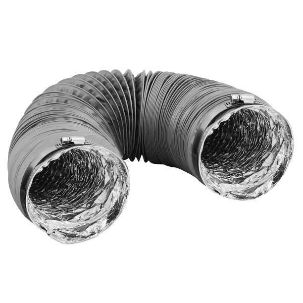 Dryer Vent Hose Transition Duct 4 inches 2 Premium Screw Clamp