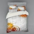 thumbnail image 1 of Ambesonne Grey Bedding Set 4 Pcs, Street Sport Passion, Queen, Charcoal Orange, 1 of 3