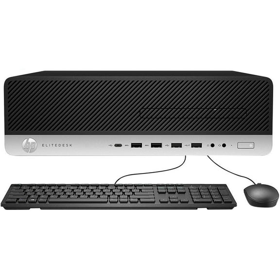 Restored HP Computers EliteDesk 800 G4 SFF Windows 11 Pro Business Desktop PC System | Intel Core i7 CPU | 32GB DDR4 RAM | 1TB(Fast Boot) NVMe SSD | WIFI | Black - (Refurbished)
