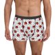 thumbnail image 1 of Balery Red Ladybugs On Black Dotted Calzoncillos bóxer para hombre, ropa interior de algodón suave y transpirable con cinturilla de nailon-Small, 1 of 5