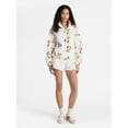 thumbnail image 2 of No Boundaries Plush Half-Zip Pullover, Women's and Plus, 2 of 5