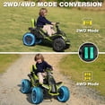 thumbnail image 3 of East doll 24V Big Kids Ride on Toys, Electric Power Ride on Car for Kids, 4 Wheeler, 4WD 800W Motors ATV for Kids, 5MPH, Parent Remote, Music, Green, 3 of 7