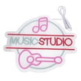 thumbnail image 1 of Letrero LED Regulable Para Estudio De Música, Letrero De Estudio De Música Dinámico Y Llamativo Para Pared Para Amantes De La Música, 1 of 7