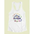 thumbnail image 3 of Artshine Eat The Rainbow Racerback Tank Women -George & Gina Designs, Female Medium, 3 of 4