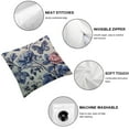 thumbnail image 4 of Nawypu  Blue and White Porcelain Pillow Covers Floral Chinoiserie Rabbit Pattern Farmhouse Decorative French Country Style Cushion Pillowcases for Bedroom Living Room Sofa 2pcs, 4 of 6
