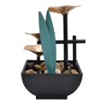 thumbnail image 4 of Desktop Water Fountain, Beautiful Yellow Light Tabletop Fountain With LED Light For Home For Office For TV Cabinet For Living Room EU Plug AC220-240V, 4 of 8
