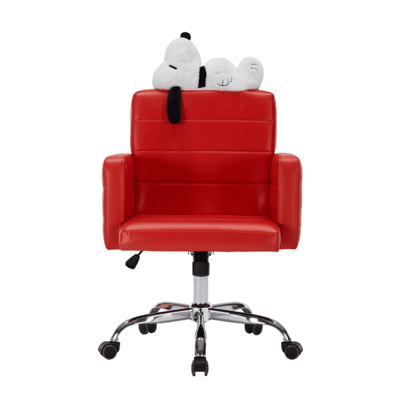 Impression Vanity Peanuts SNOOPY House Swivel Vanity Chair with 360 Degree Rolling Wheels