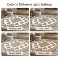 thumbnail image 7 of ODIKA 8'x10' Washable Area Rug Non-Slip Chair-Friendly Mat Boho Repetition Muted Scattered Diamonds Vintage Oushak Large for Dining Room, Office, Lounge, 7 of 7