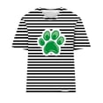 thumbnail image 3 of Camisetas Casuales de Mujer Nueva Moda Impresa Cuello Tripulado Manga Corta, Top Ligero para Diario Y Fiesta, 3 of 4