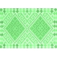 thumbnail image 1 of Ahgly Company Indoor Rectangle Southwestern Emerald Green Country Area Rugs, 5' x 8', 1 of 4