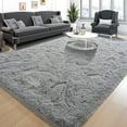 thumbnail image 2 of TWINNIS Shag Area Rug,9'x12'Soft Fluffy Area Rugs for Living Room Bedroom Kids Room Carpet,Gray, 2 of 7