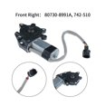 thumbnail image 2 of Motor de elevalunas eléctrico de 2 pines delantero derecho para modelos 2007-2012 80730-8991A, 742-510 Silverblack, 2 of 5
