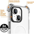 thumbnail image 3 of Funda magnética transparente para iPhone 15Pro, compatible con MagSafe, resistente a impactos y golpes [no amarillea] [Protección contra caídas militares] y antiarañazos., 3 of 5
